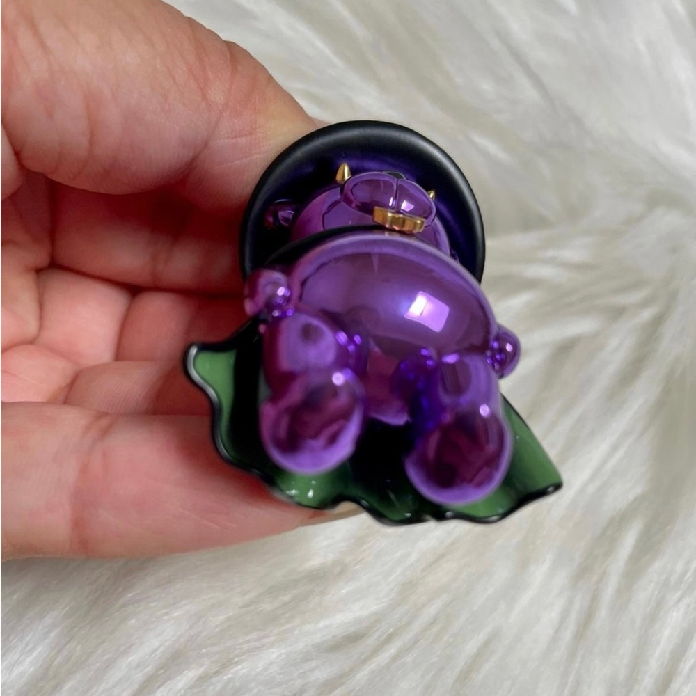 NWT Coach Halloween Witch Bear Charm In Purple with packaging - Picture 7 of 11